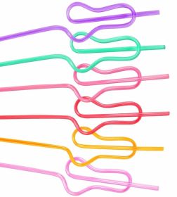 6Pcs Drink Straw for Adults Bridal Shower Birthday Party Wedding Favor Decor Juice Drinking Straws Home Kitchen Bar Garden Supplies Reusable Plas