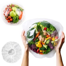 Disposable Elastic Plastic Bowl Covers Reusable (Material: Plastic, Color: Black)